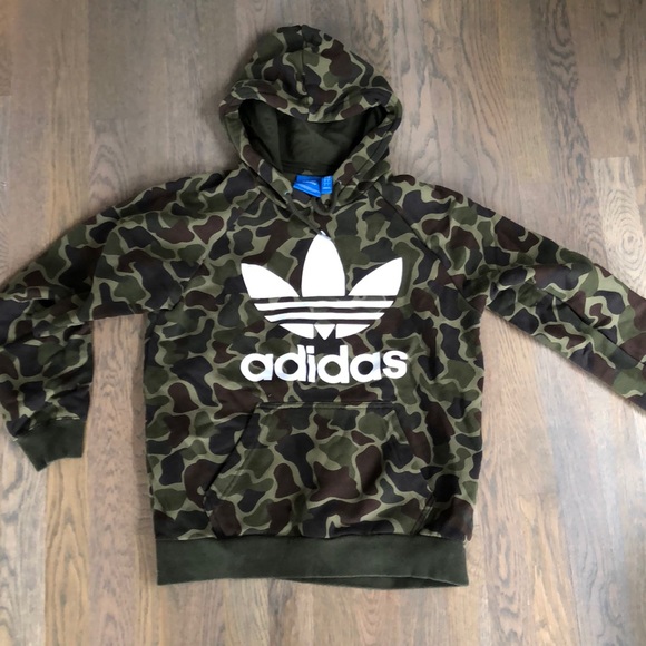 camo adidas hoodie womens